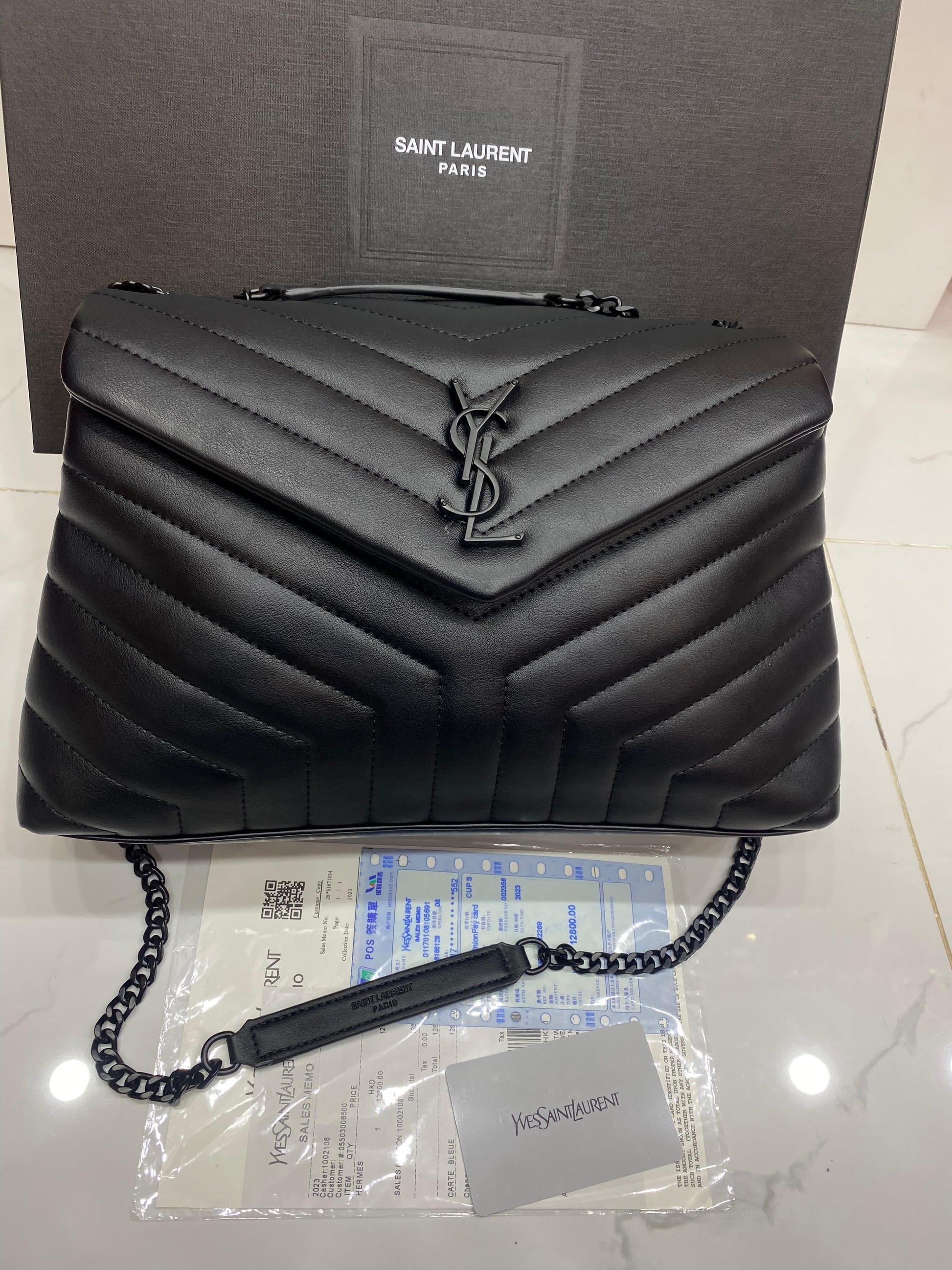 YSL LouLou Medium Black