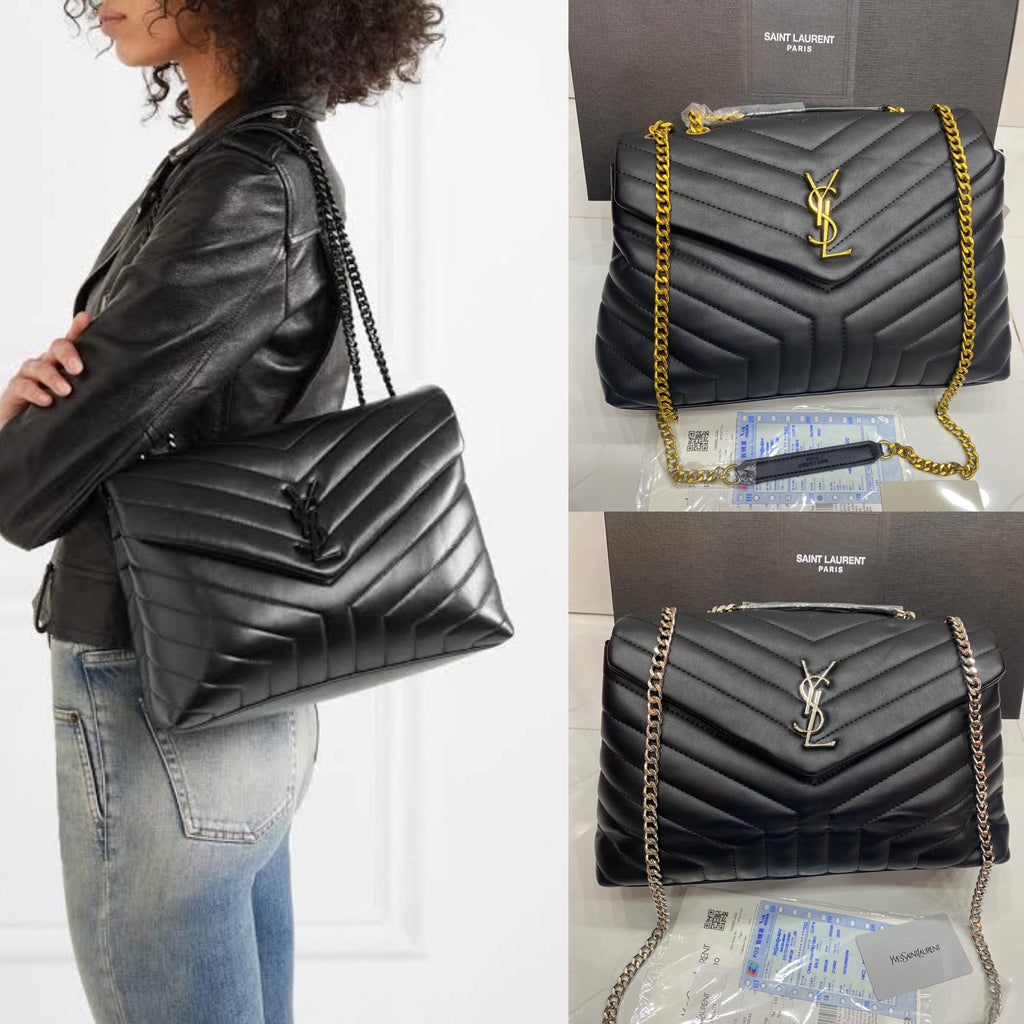 YSL LouLou Medium Black