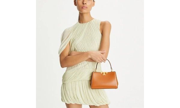 TORY BURCH MINI ELEANOR SATCHEL HANDBAG WITH LONG BELT