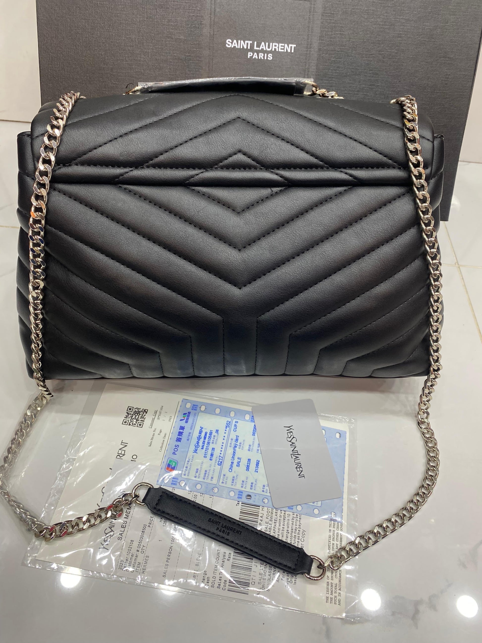 YSL LouLou Medium Black