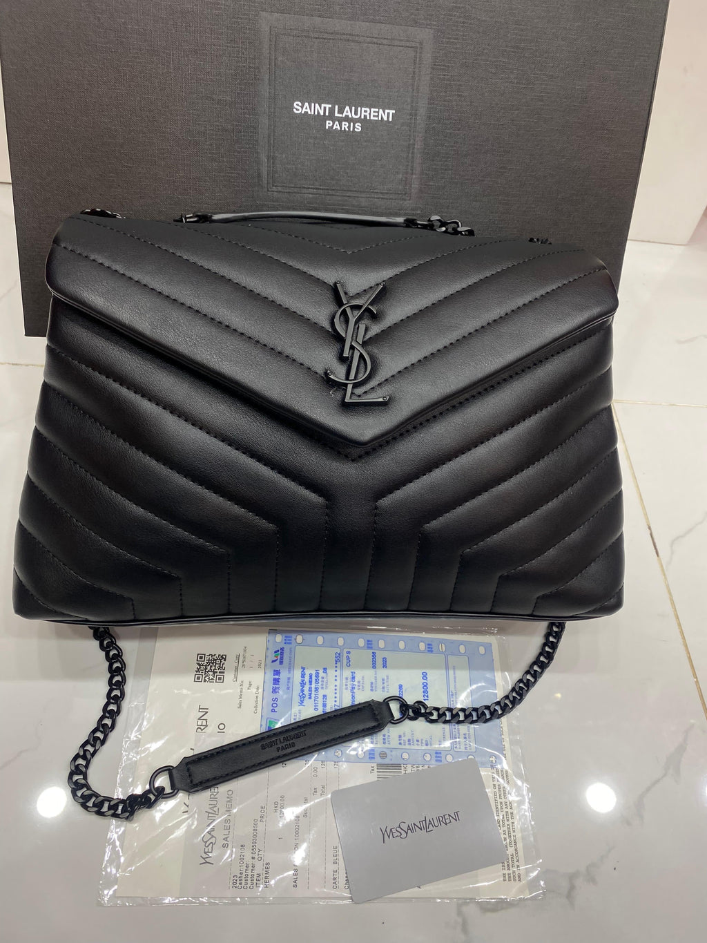 YSL LouLou Medium Black