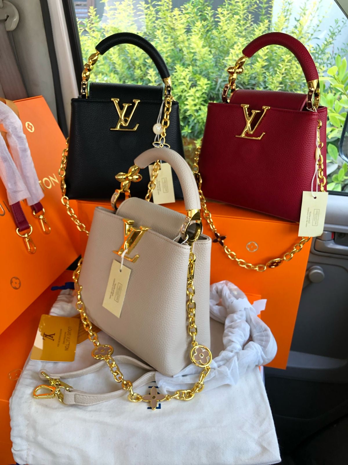 LOUIS VUITTON  Luxe Elegance Mini Tote – Ivory Edition
