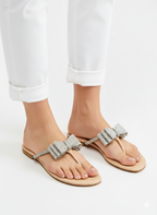 JIMMY CHOO BOW SLIPPER