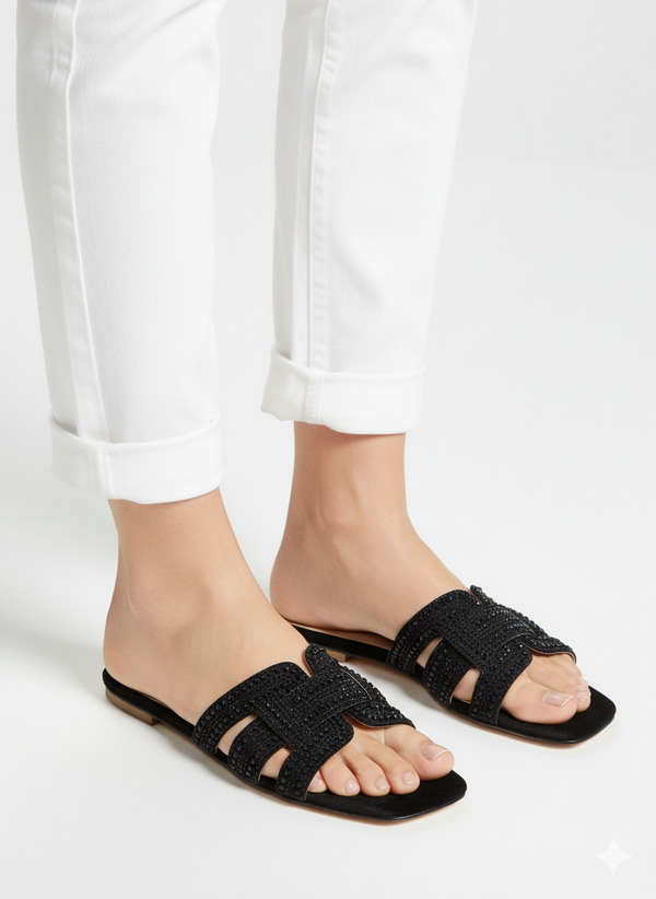 AQUAZZURA FLAT SLIPPERS