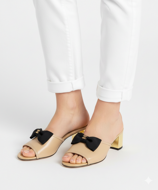 CHANEL BOW HEEL