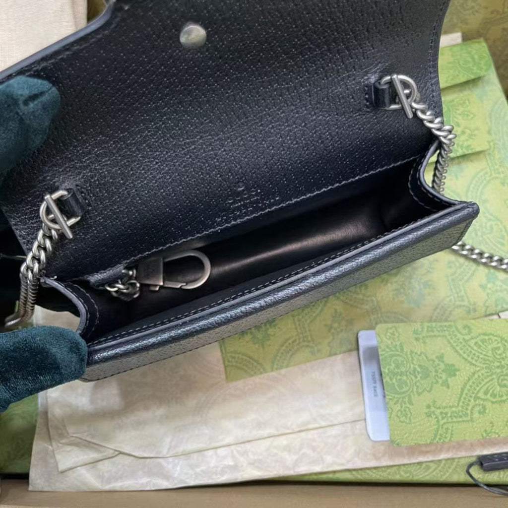 GUCCI DIONYSUS MINI GG LEATHER MATERIAL