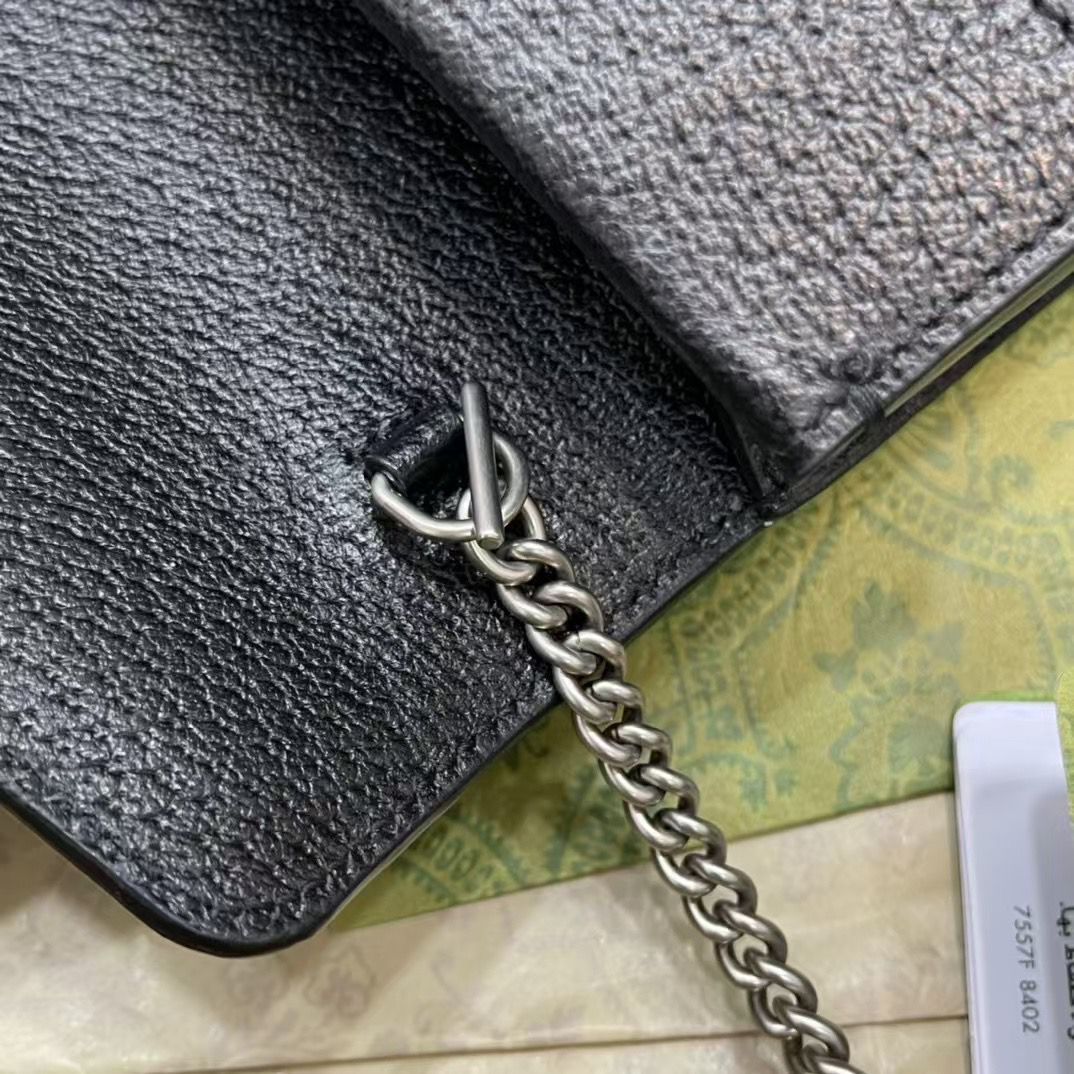 GUCCI DIONYSUS MINI GG LEATHER MATERIAL