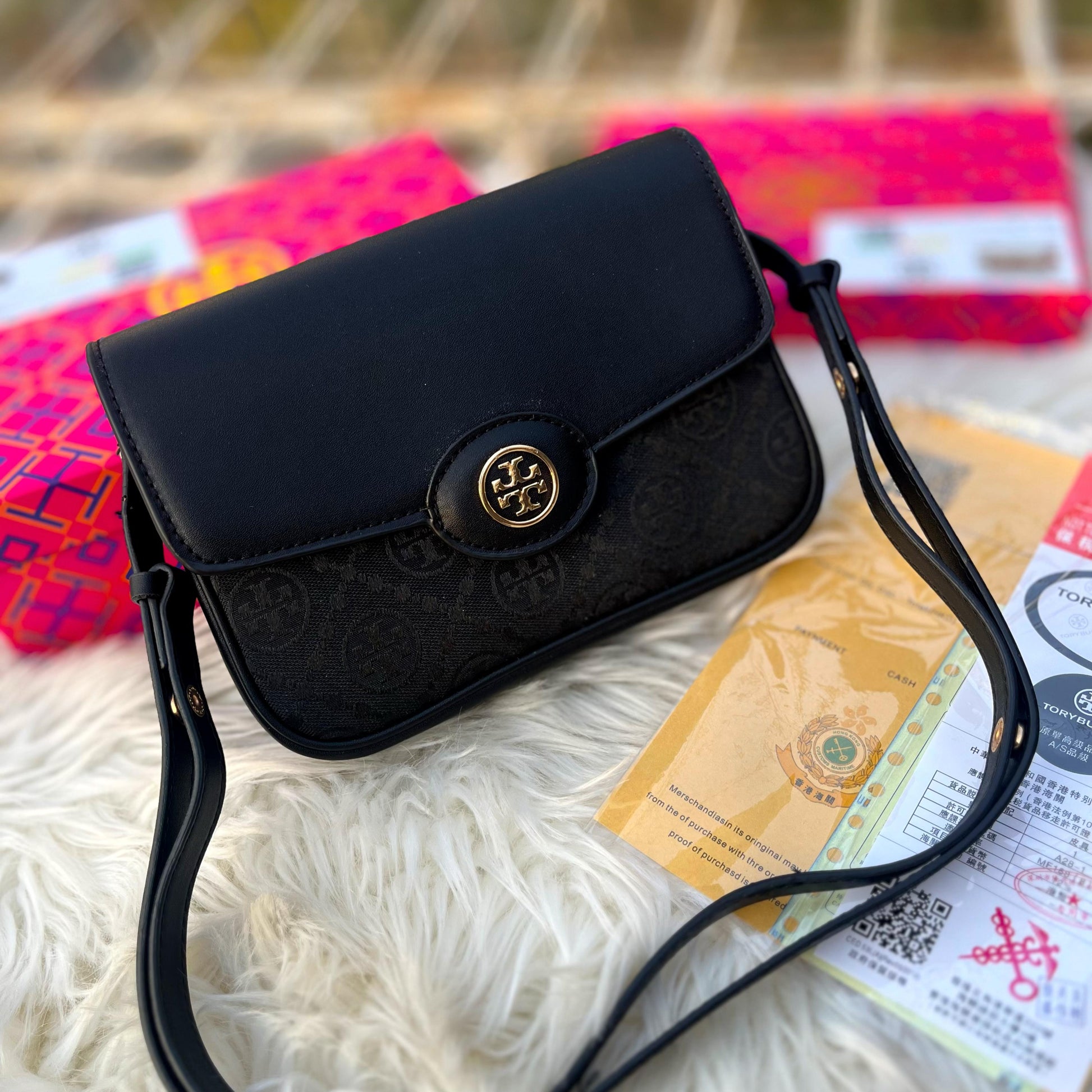 TORY BURCH CROSSBODY WITH LONG BELT