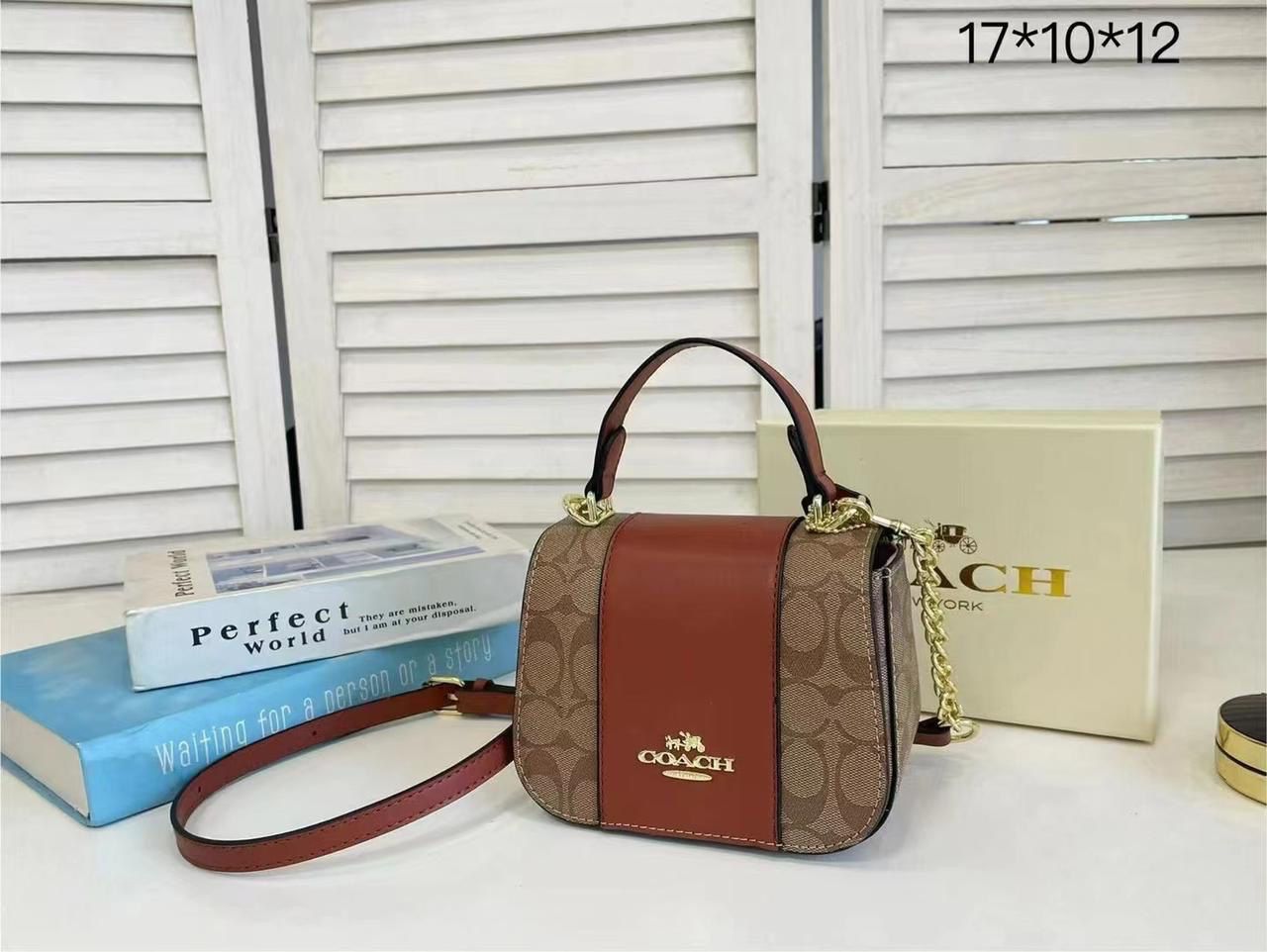 COACH Lysa Top Handle In Signature Canvas
