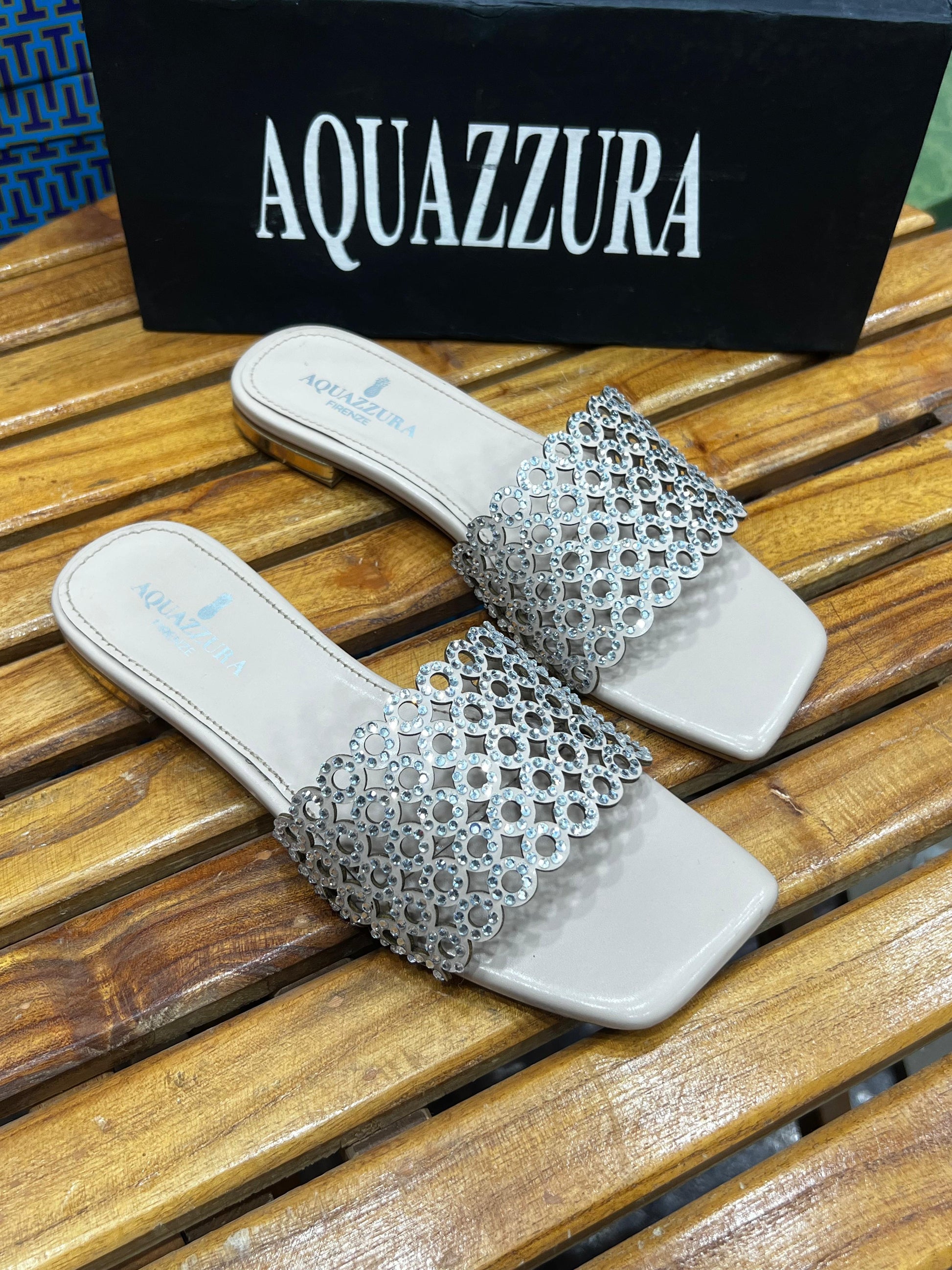 AQUAZZURA RING STONE FLAT
