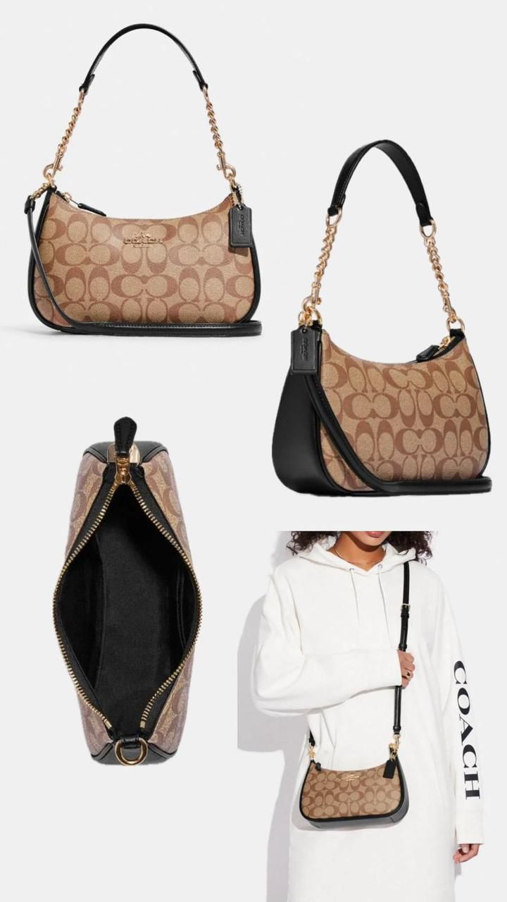 COACH SHOULDER BAG IN SIGNATURE CANVAS