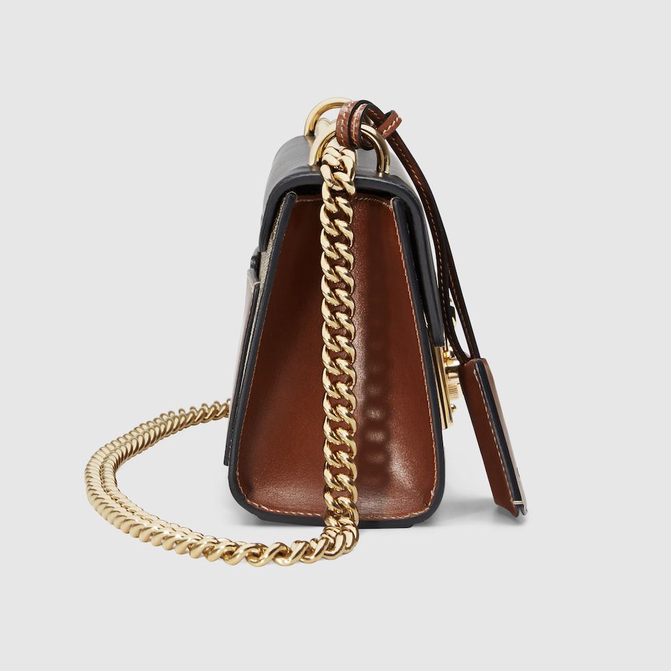 GUCCI GG SUPREME PADLOCK SHOULDER BAG