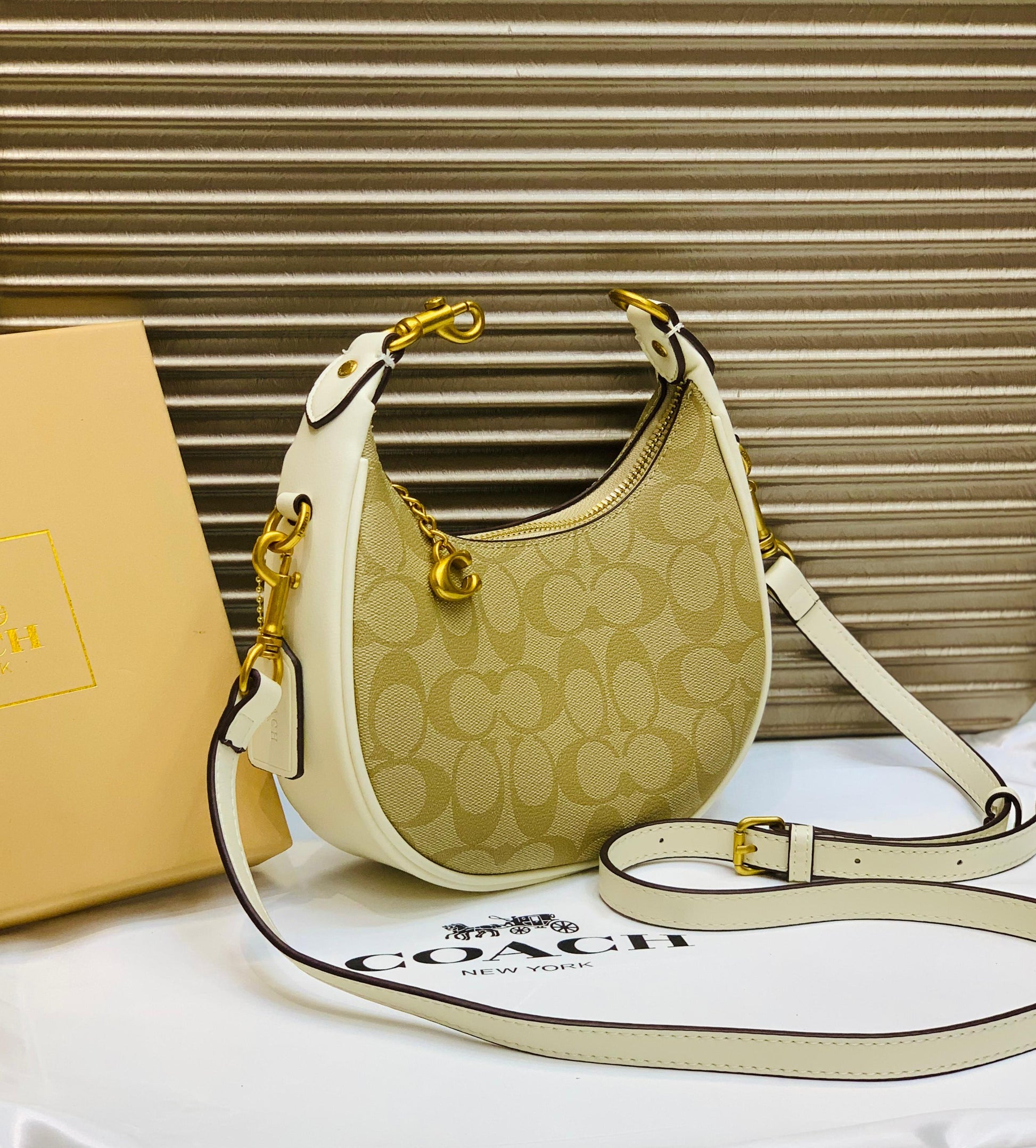 COACH MOON SHAPE CROSSBODY BAG