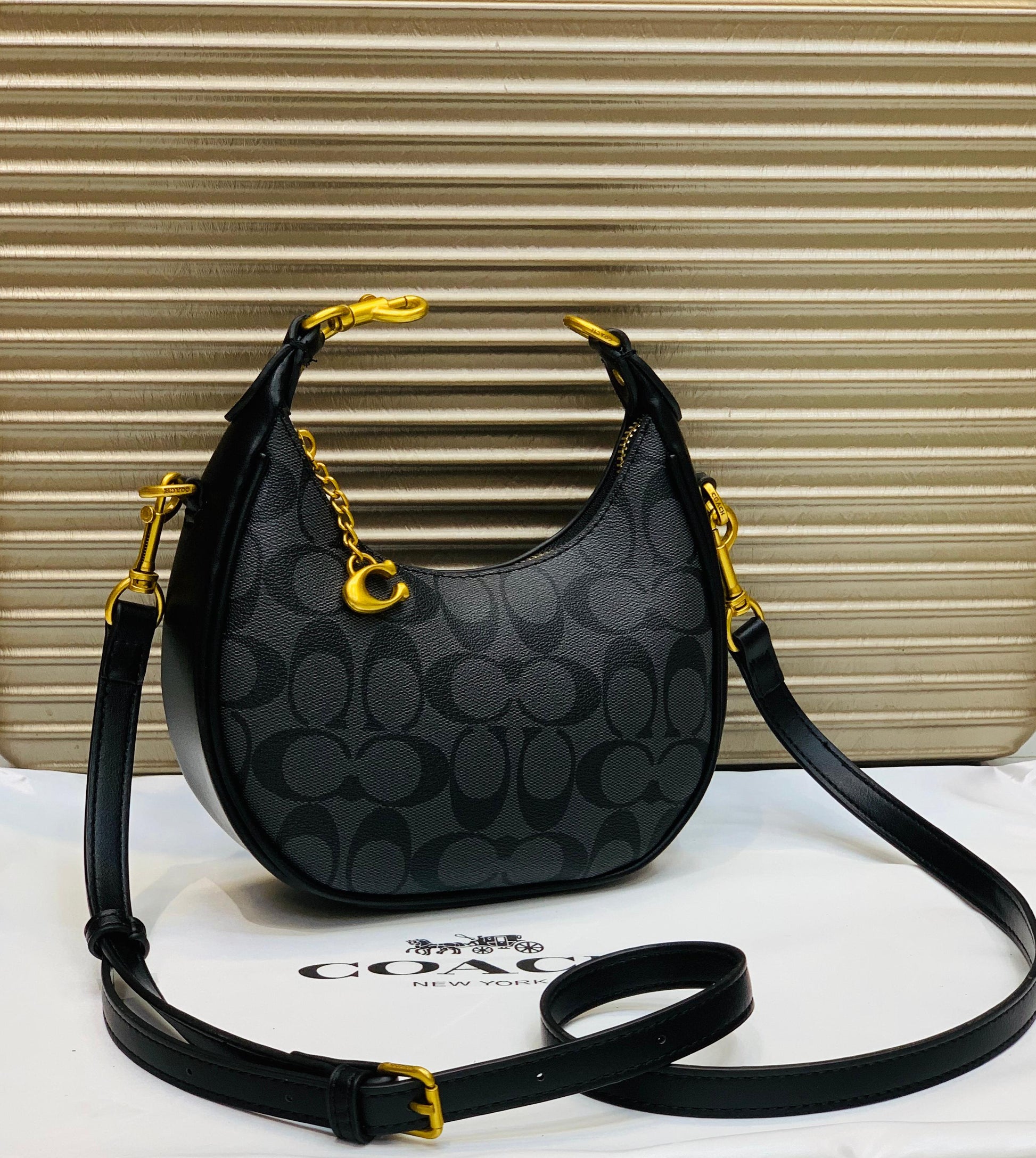 COACH MOON SHAPE CROSSBODY BAG