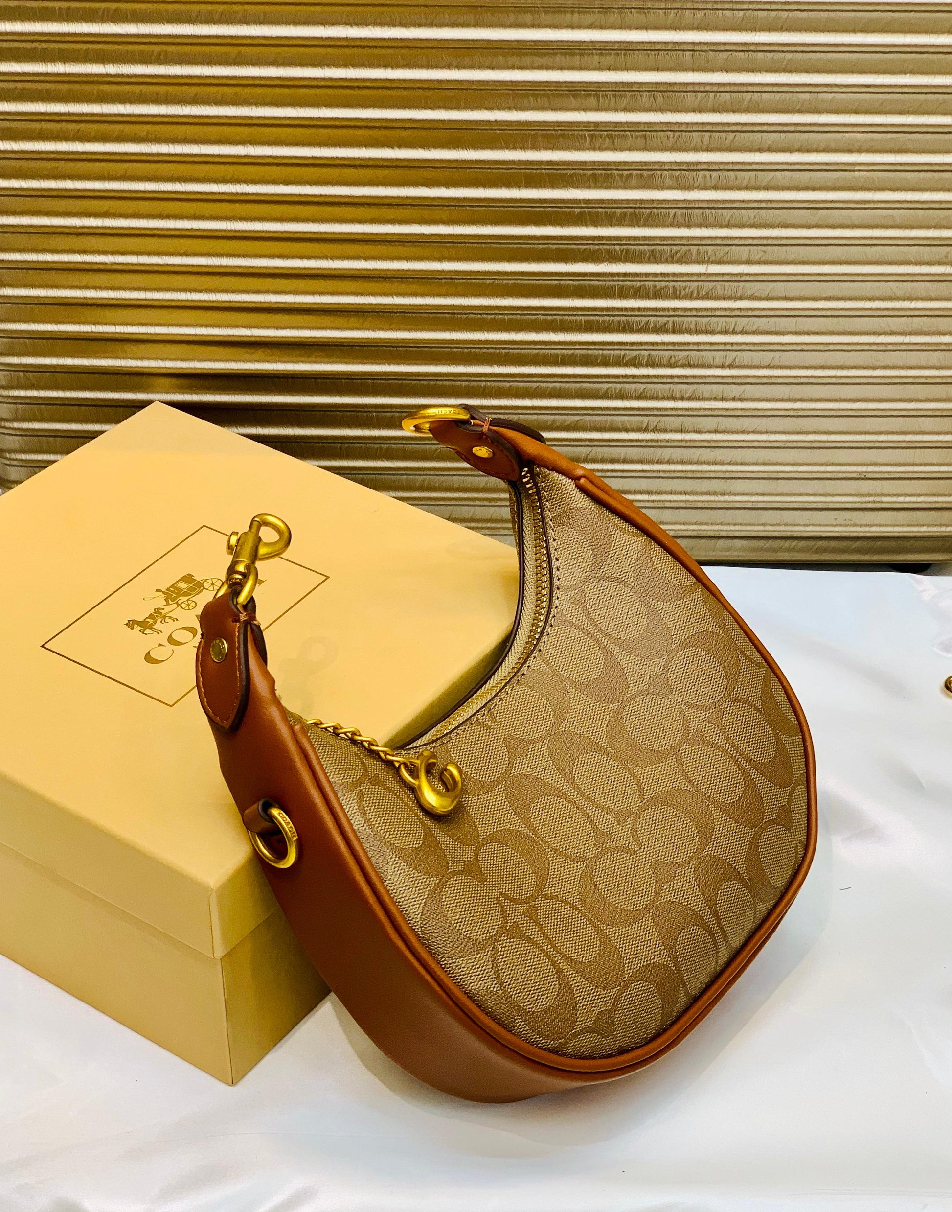 COACH MOON SHAPE CROSSBODY BAG