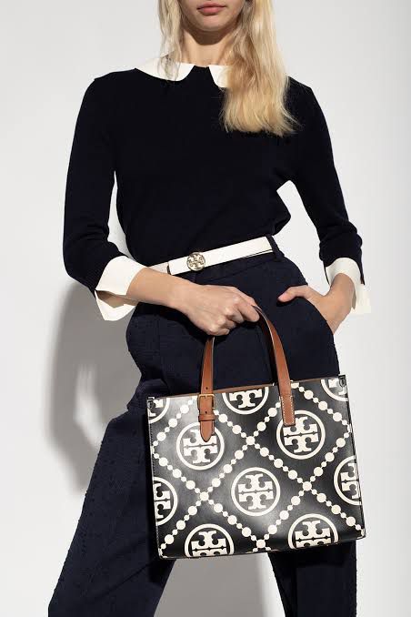 TORY BURCH MINI T MONOGRAM TOTE