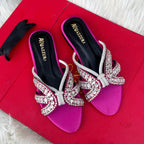 AQUAZZURA FLAT SLIDES