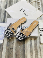 CHRISTIAN DIOR D BUCKLE SLIPPER