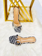 CHRISTIAN DIOR D BUCKLE SLIPPER