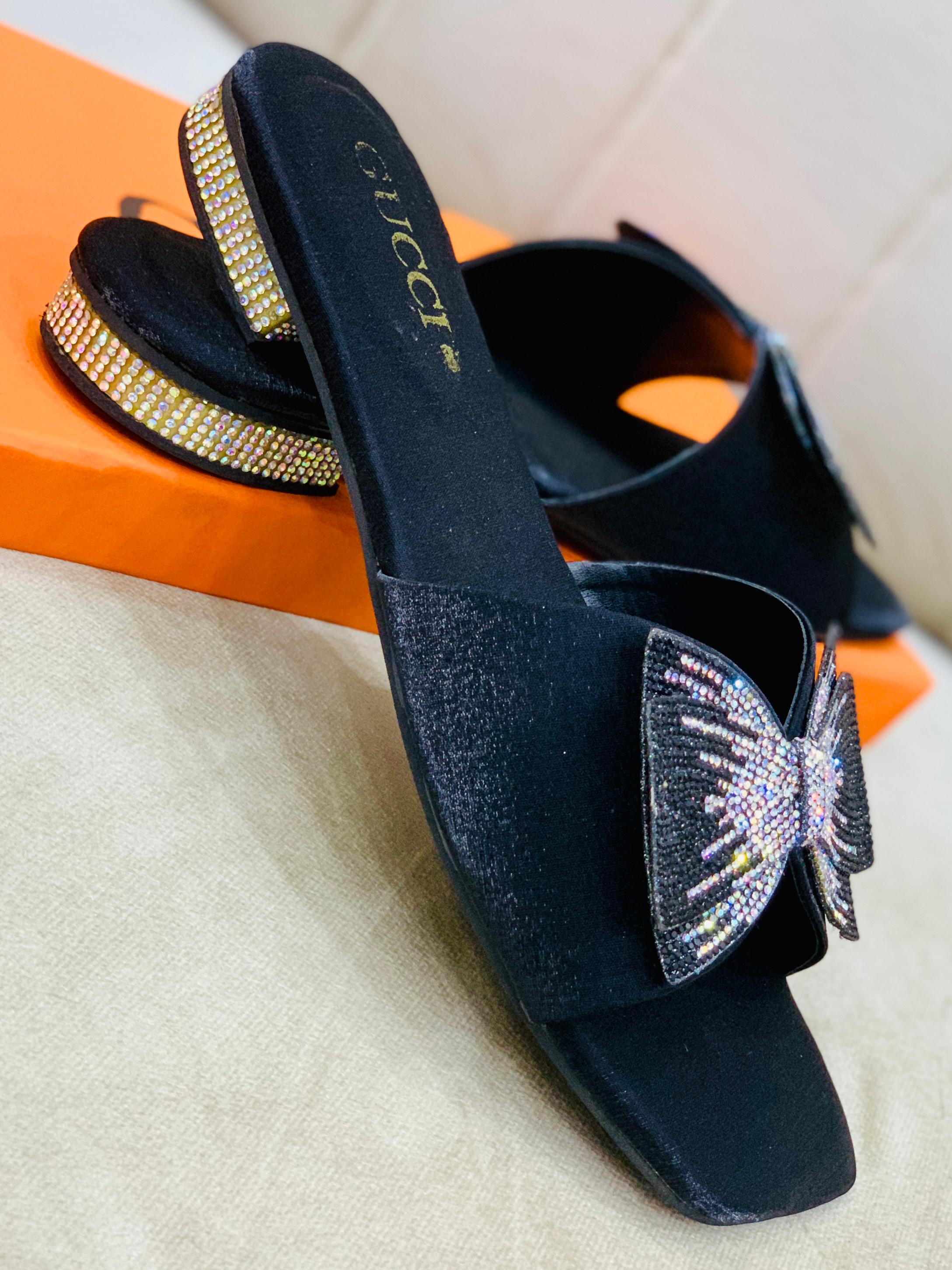 GUCCI BUTTERFLY MASH SLIPPER