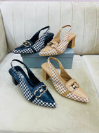 ZARA CHECK HEEL