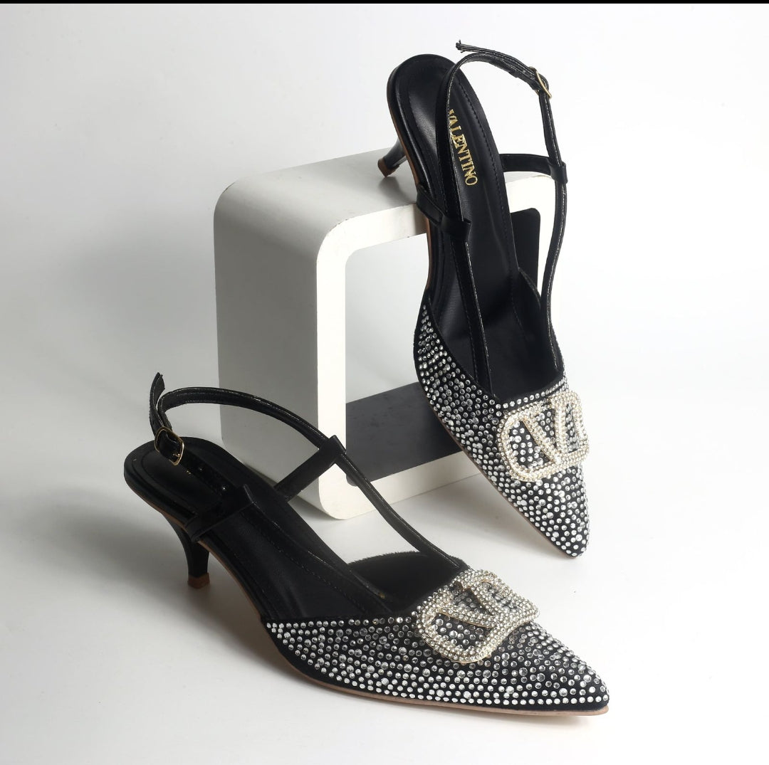 VALENTINO STONE HEELS